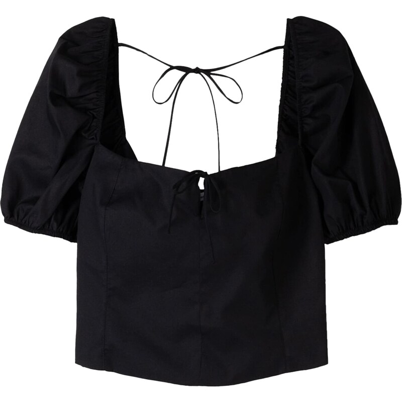 Bershka Blúzka čierna 63150034