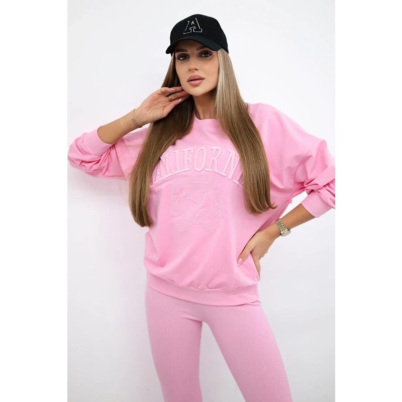 MladaModa Bavlnená súprava California jasná ružová 46491104