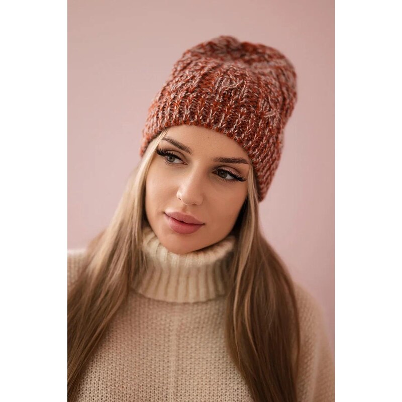 MladaModa Dámska čiapka Melisa K241 oranžová 36491684