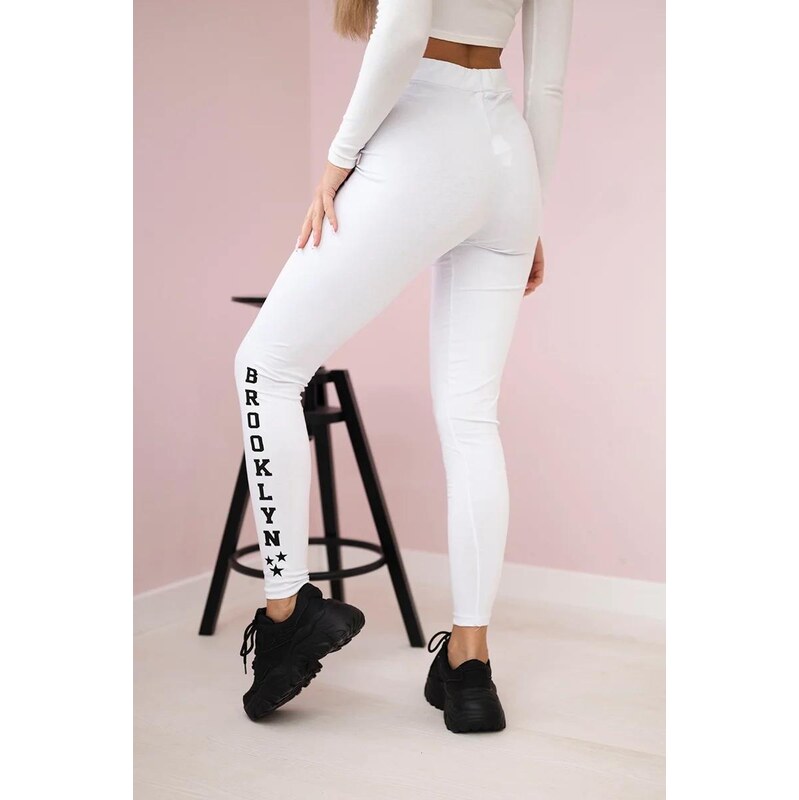 MladaModa Legíny Brooklyn biele 9985057