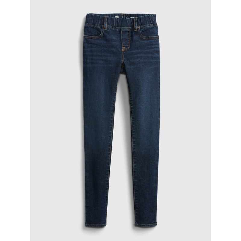 GAP Detské džínsy jeggings pull-on with stretch Modrá 60998516
