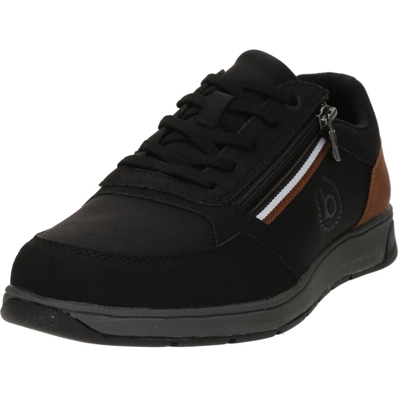 bugatti Nízke tenisky Arriba hnedá / čierna / biela 60998411