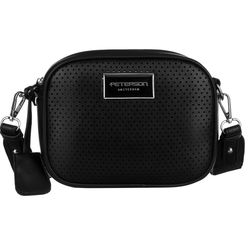 Peterson Čierna dámska crossbody kabelka so širokým popruhom PTN TOR 61532491