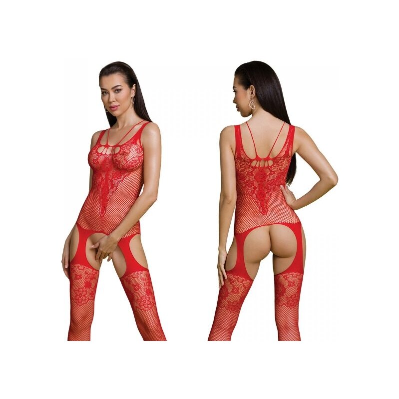 Passion ECO BS011 Red - Bodystocking 61041094