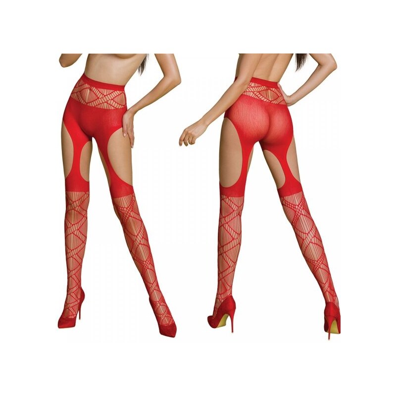 Passion ECO S005 Red - Pančuchy 61041106