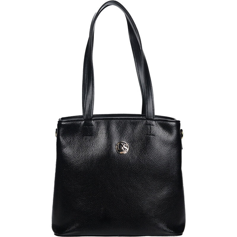 Čierna dámska kabelka cez rameno S575 GROSSO 60985282