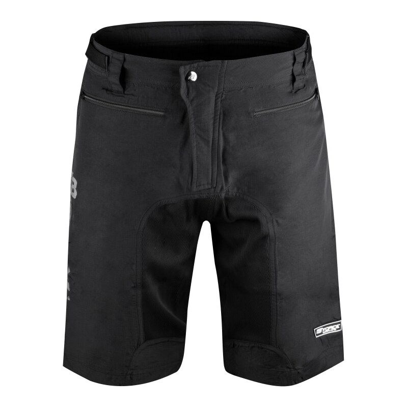 Force nohavice mtb-11 s odnímateľnou vložkou, čierne 61023190