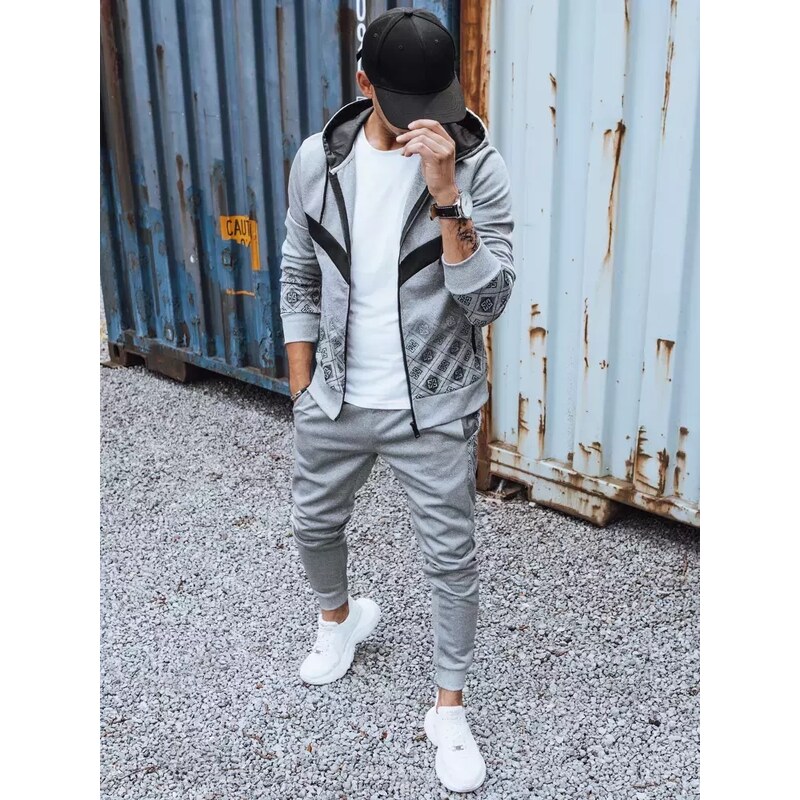 Šedá pánska tepláková súprava Dstreet 50648370