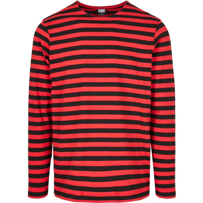 Urban Classics Regular Stripe LS burnt/bl 50637276