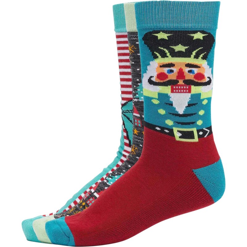 Urban Classics Christmas Socks Christmas nutcracker - 3-Pack 50688847