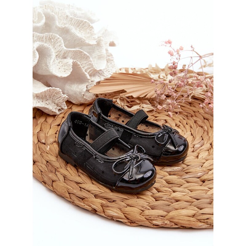 Boto Čierne Detské Baletky S Mašľou Jellema 64644026