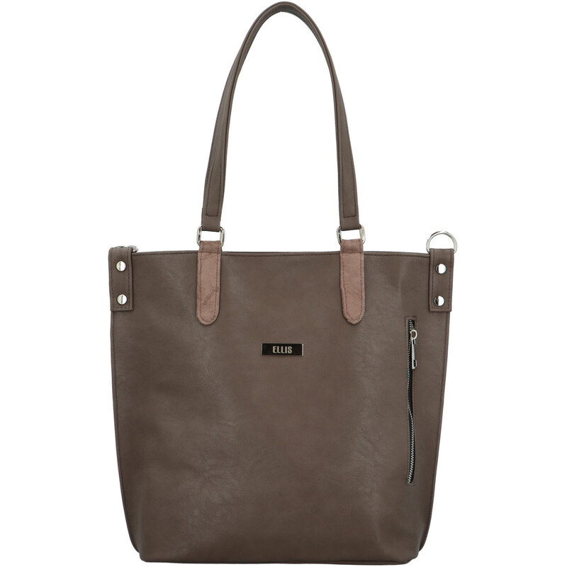 Dámska kabelka cez rameno tmavá taupe - Ellis Desiny taupe 61052523