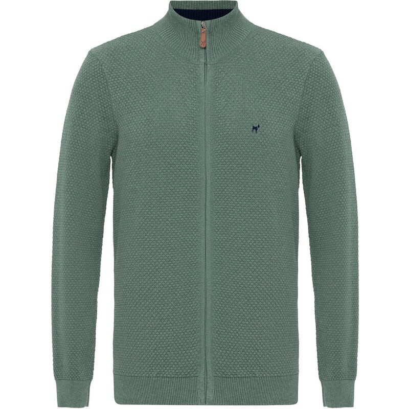 Williot Kardigán sivá / zelená melírovaná 61597042