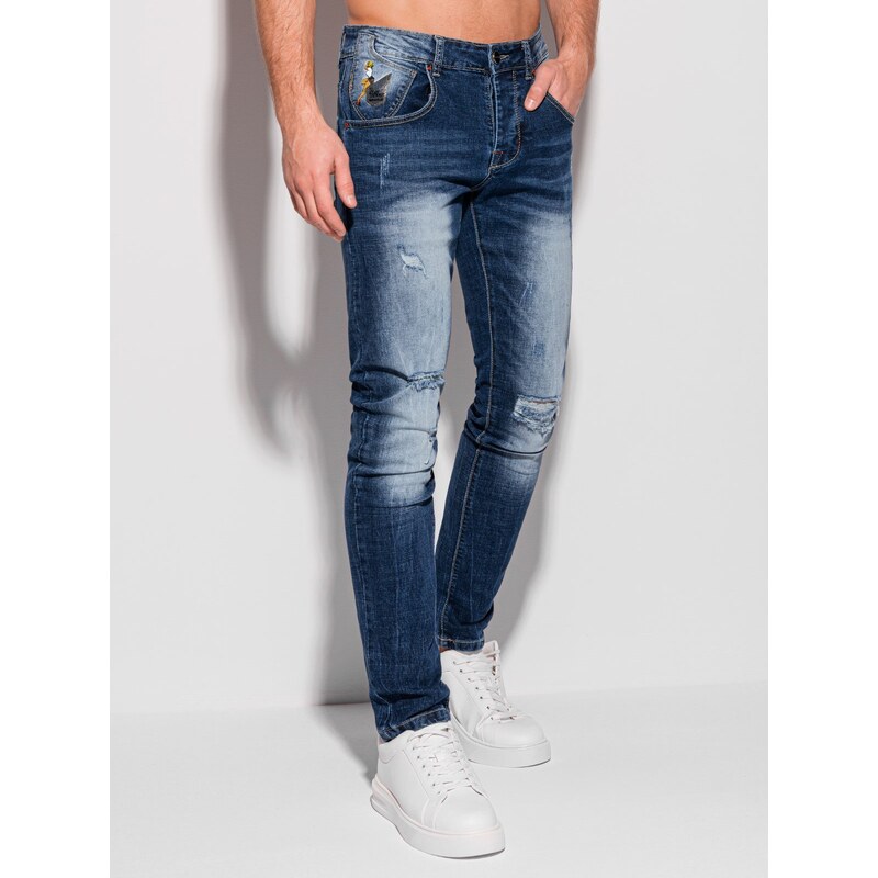 Pánske rifle Edoti Denim 37771407
