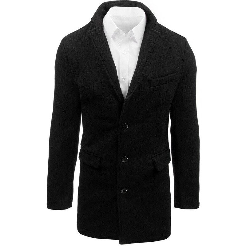 Pánsky čierny kabát Dstreet 64678270