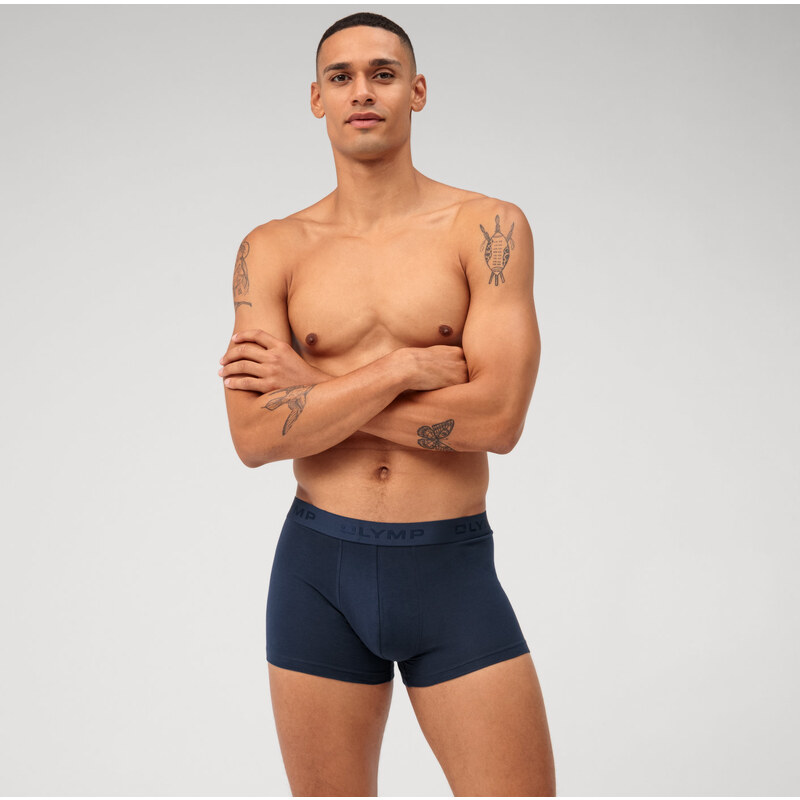 Pánske modré bavlnené boxerky OLYMP 3 kusy 61061029