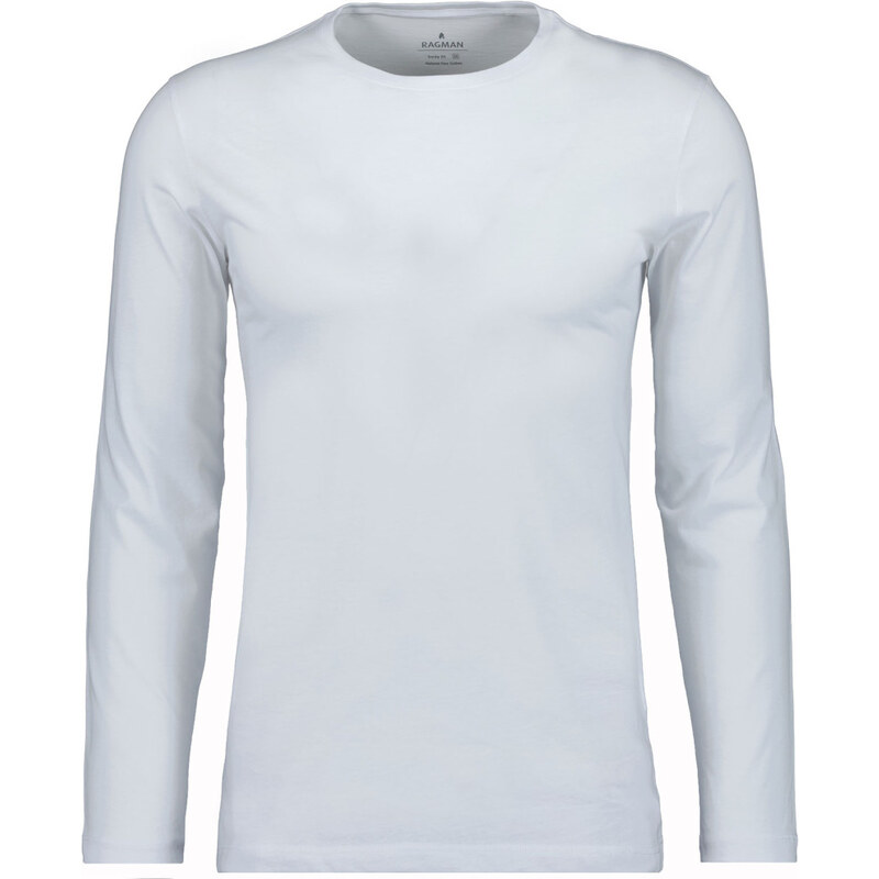 Pánske bavlnené tričko dlhý rukáv RAGMAN body fit 2 kusy 61061033