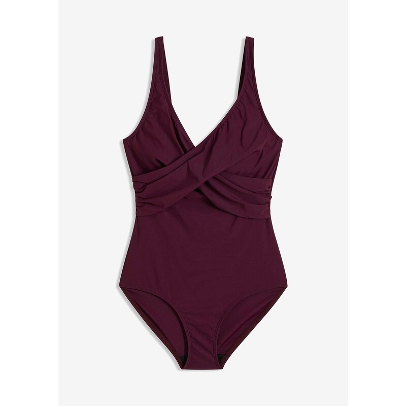 bonprix Sťahovacie plavky, ľahký tvarujúci efekt, farba fialová 44732882
