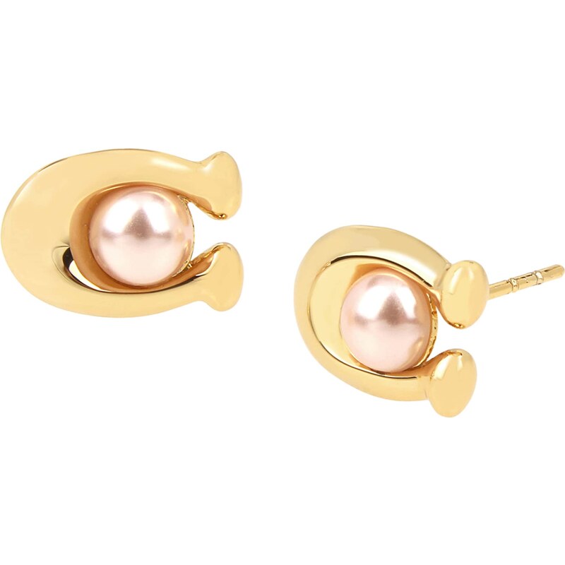 COACH Náušnice zlatá / pastelovo ružová 61067760