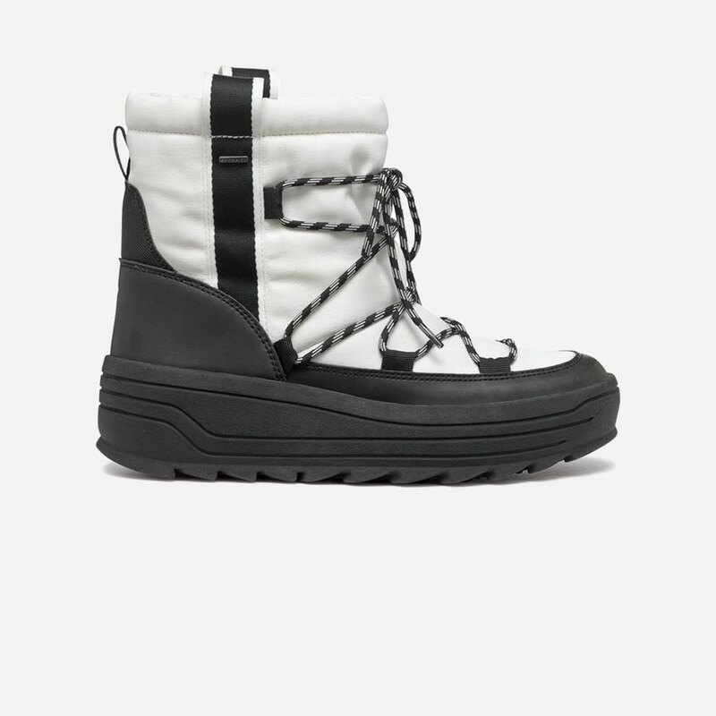 White womens ankle boots Geox Milleiny ABX - Womens 61071607