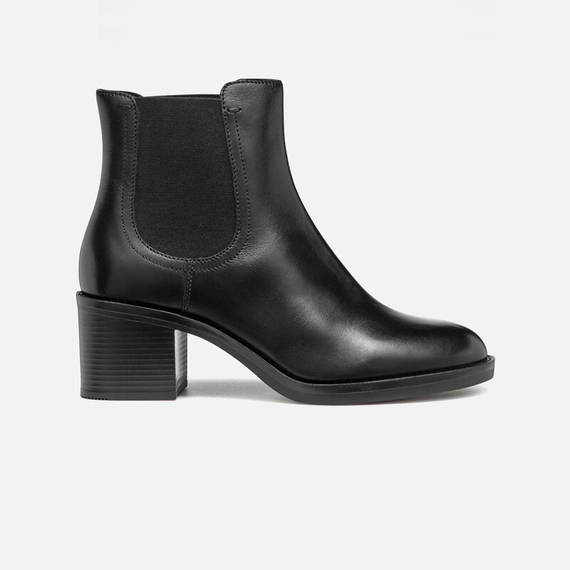 Black womens ankle boots Geox Serilda 60 - Womens 61071621