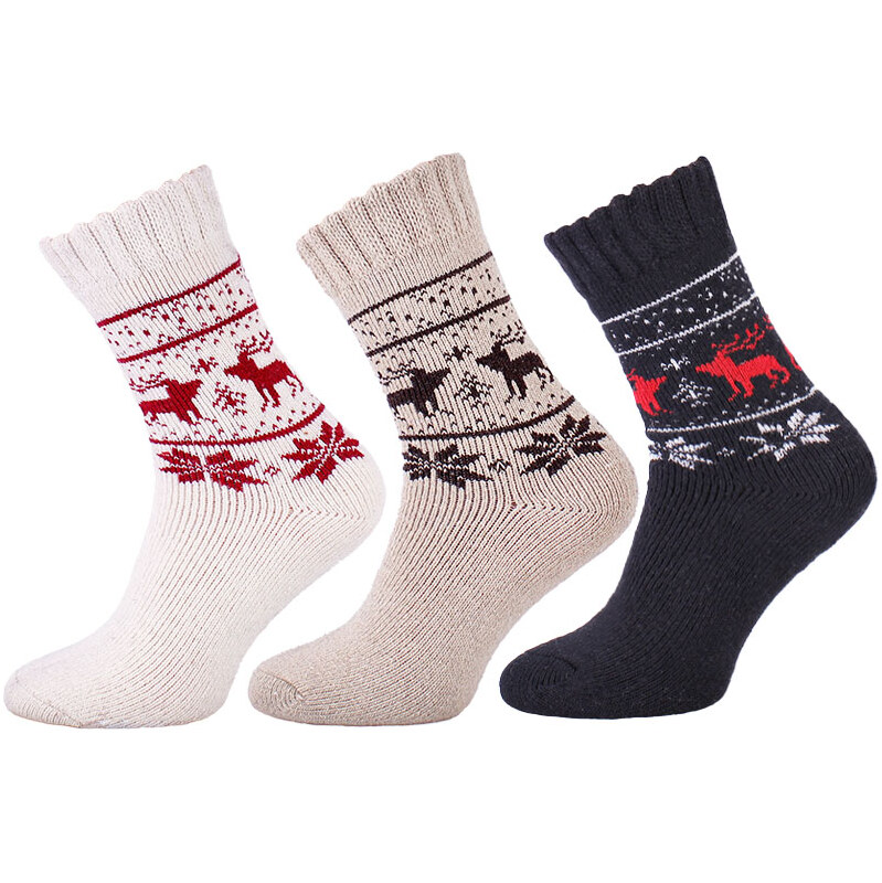 Teplé ponožky dámske Alpaka Sob 02 61075032