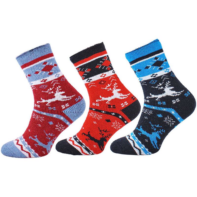 Teplé ponožky dámske Alpaka Nórsky vzor 02 61075034