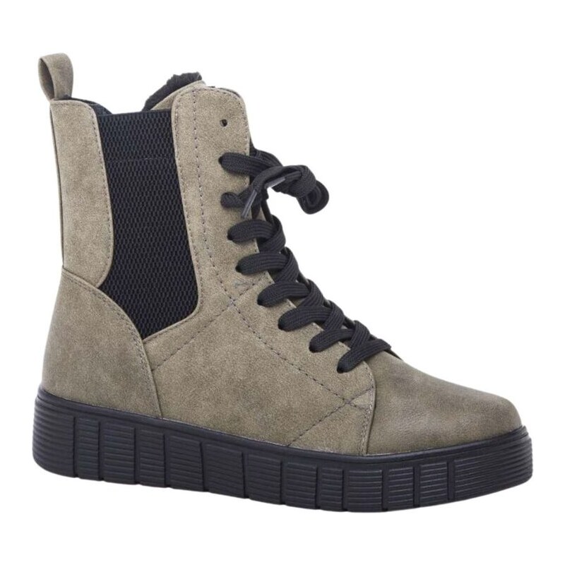 JUST MAZZONI Dámske olivovo-zelené čižmy MIA 61093492