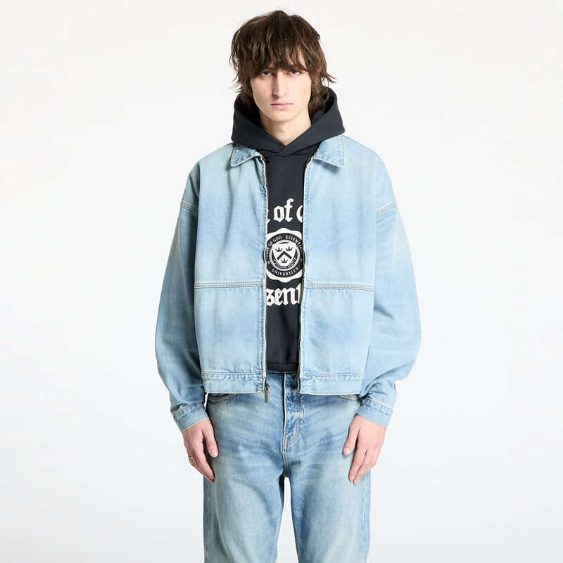 Bunda Fear Of God ESSENTIALS Denim Trucker Jacket Vintage Blue XL 61109513