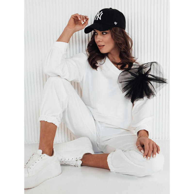 Dámska mikina bez kapucne FILAN Farba Ecru DSTREET 64779292