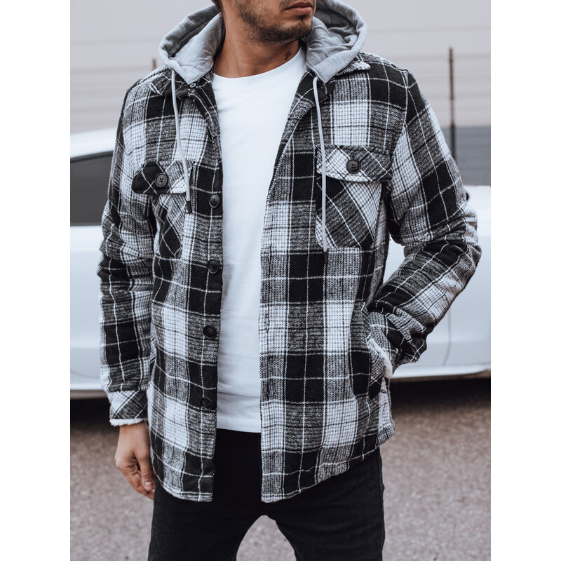 Pánska zateplená bunda s kapucňou Dstreet TX4956 - výpredaj 67071360