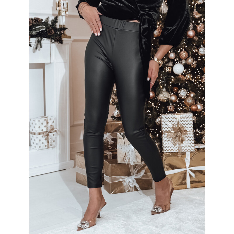 BASIC Čierne voskované legíny FLEX UY2305 61532572