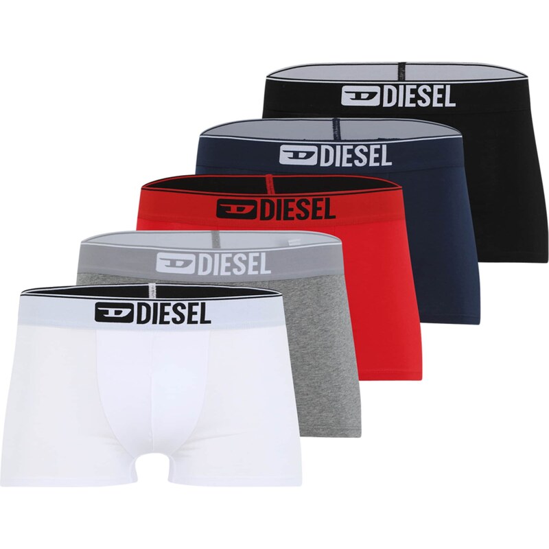 DIESEL Boxerky UMBX-DAMIEN námornícka modrá / sivá / červená / čierna 66857991