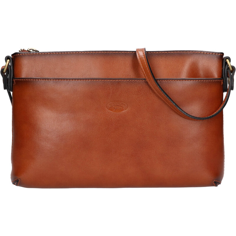 Kožená dámska crosbody kabelka Katana Ednna - koňak 65912353