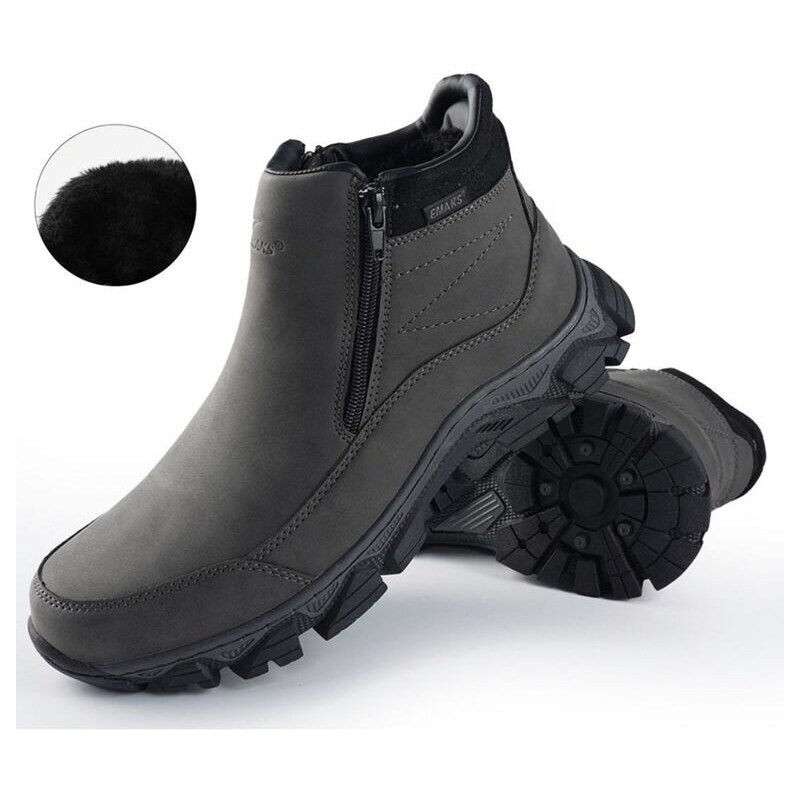 JUST MAZZONI Pánske sivé zateplené čižmy MARK 61114855