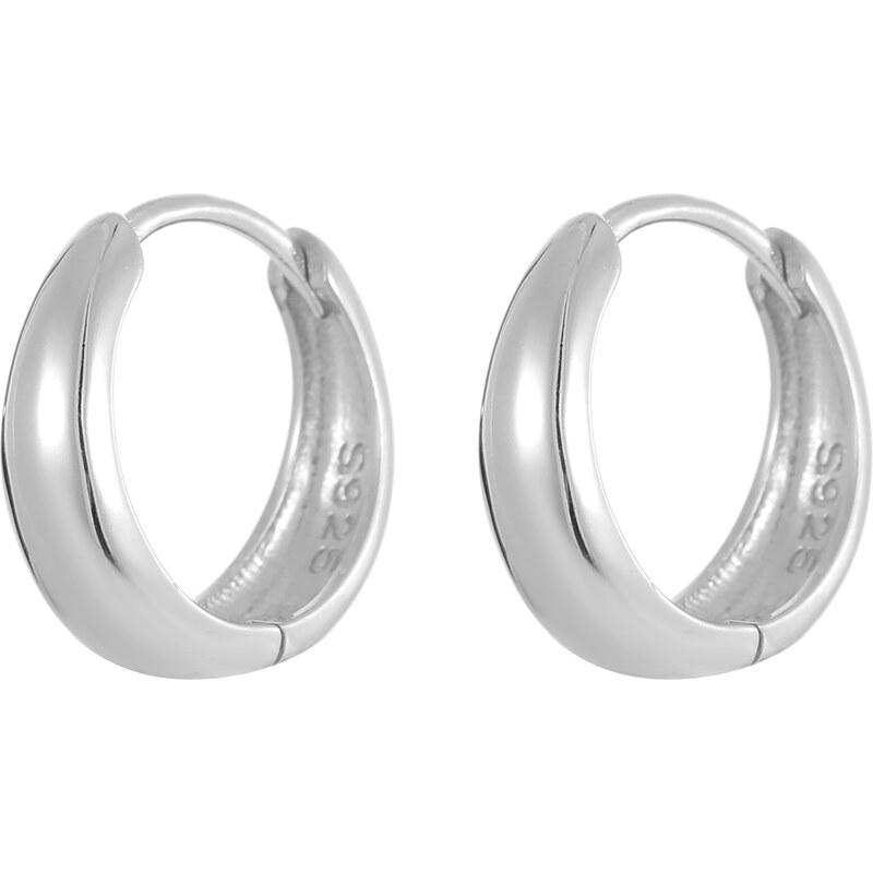 Olivie Strieborné 12,5mm náušnice GOLD 9030 56369647