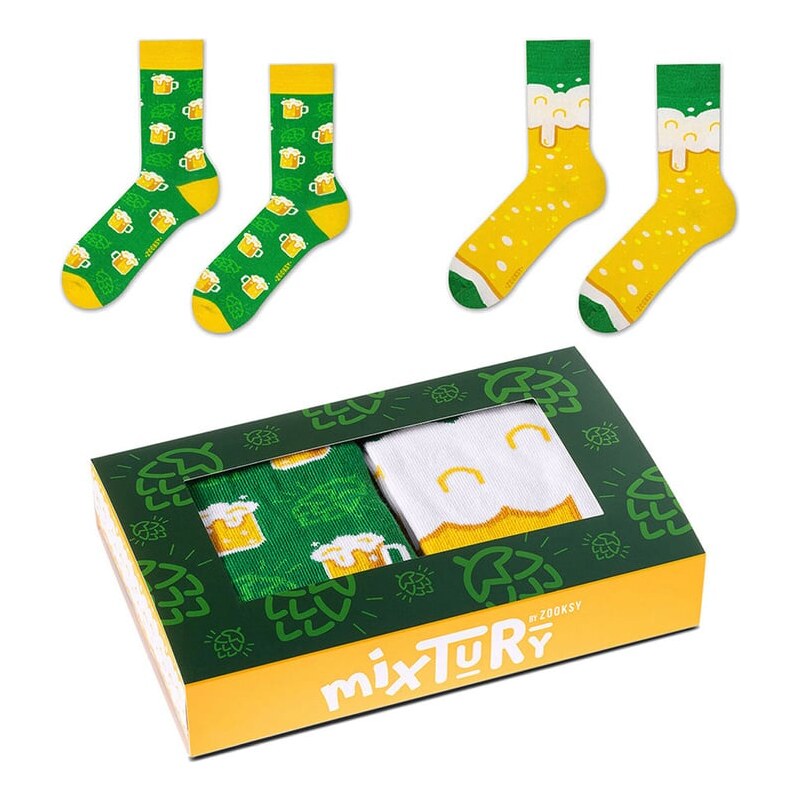 ZOOKSY/RAINBOW SOCKS Sada ponožiek Zooksy chmeľová zmes 2 páry 65391261