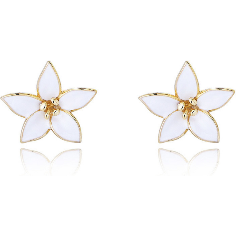 Olivie Stříbrné náušnice LILIE GOLD 9280 65048741