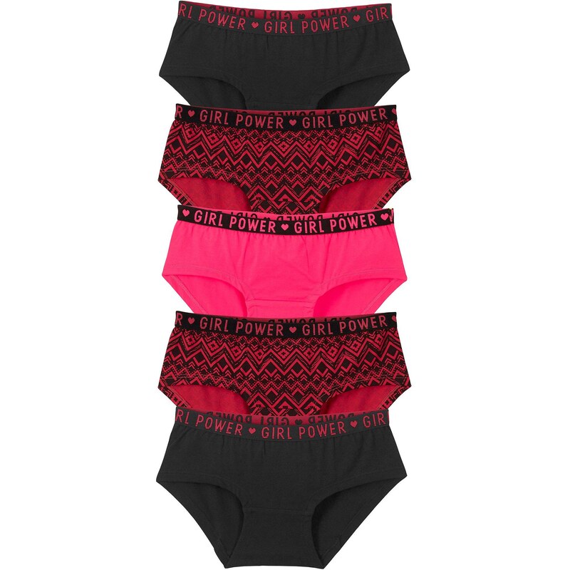 bonprix Nohavičky Hipster s mäkkou bavlnou (5 ks v balení), farba 61129321