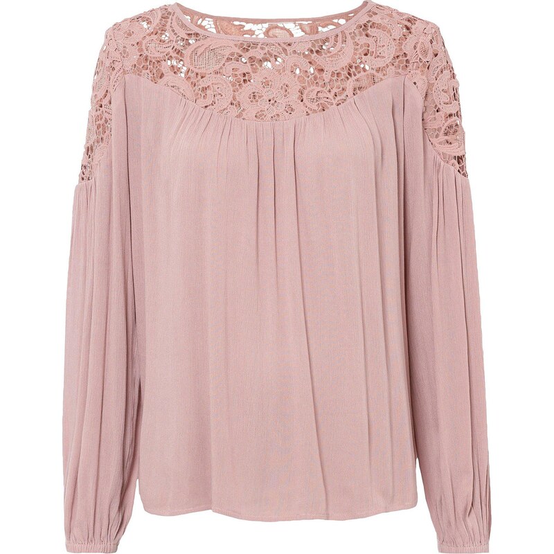 bonprix Tunika z padavej viskózy, farba ružová 61129354