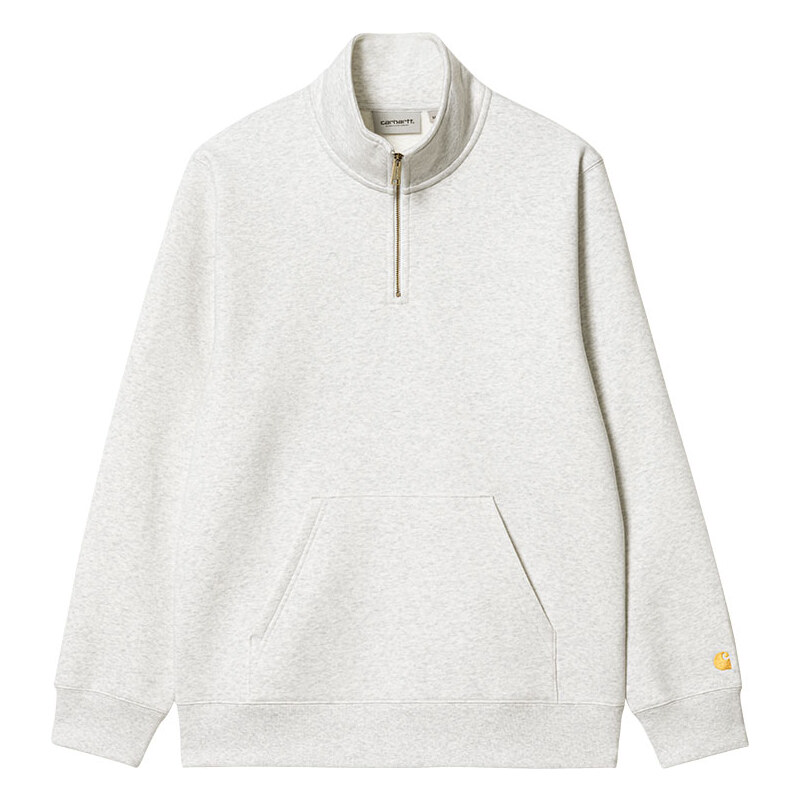 Carhartt WIP Chase Neck Zip Sweatshirt Ash Heather 65401582