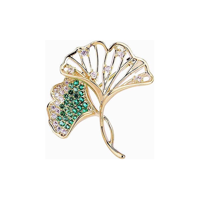 SWAROVSKI Elements Swarovski e. brošňa na šaty Ginkgo, lístky seb1100 61146113