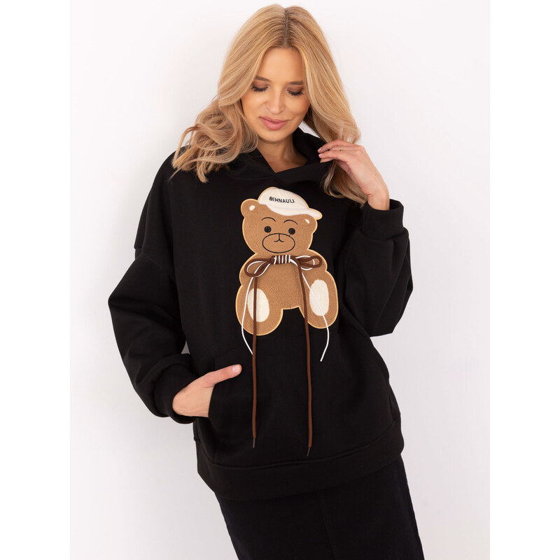 Italy Moda Sweatshirt-DHJ-BL-A8695.65P-black 64787596