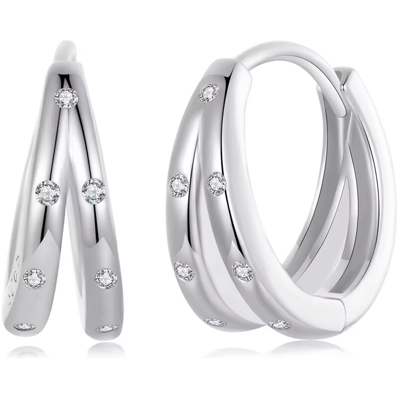 Dámske strieborné náušnice HERMINA 61159926