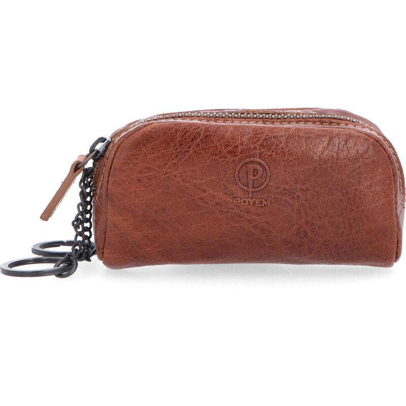 Kožená kľúčenka Poyem koňaková 5218 Poyem KO 64020333