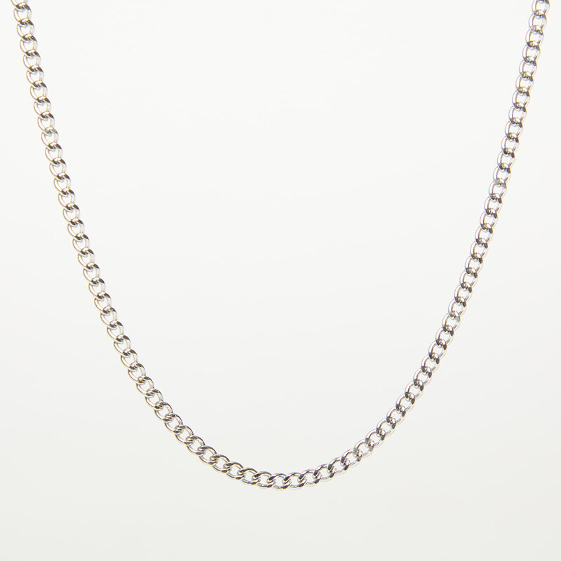 Vitaly Cuban Chain Silver 45 cm 61172660