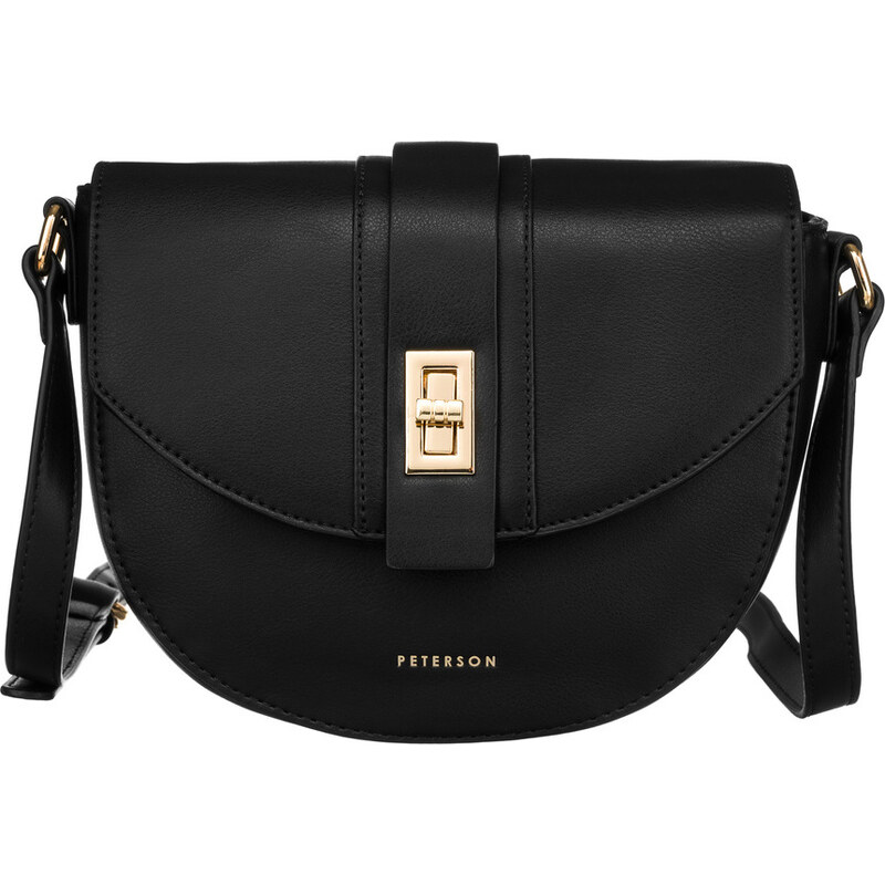 Peterson Čierna crossbody kabelka v tvare podkovy PTN 1379 52820420