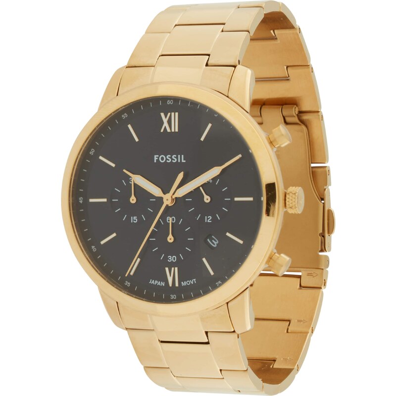 FOSSIL Analógové hodinky NEUTRA zlatá / čierna 61716760