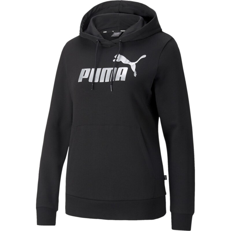 Puma ESS+ Metallic Logo Hoodie TR black 61177472