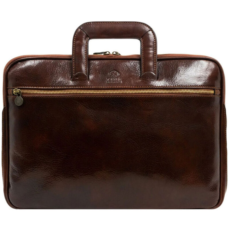 Glara Kožená business taška na notebook 61189279